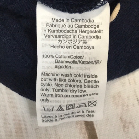 J Crew Crewcuts Navy Skull Graphic Tee Size 6-7 - Picture 6 of 6